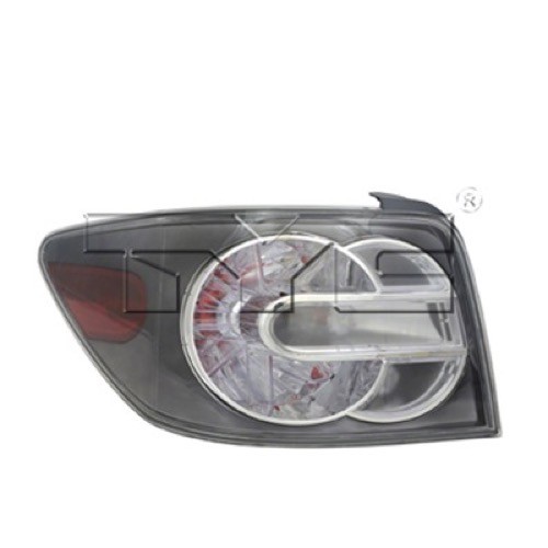 Left (Driver) Tail Light Assembly for 2007 - 2009 Mazda CX-7, Rear Tail Light Lens Cover, Replacement,  EG2151160H