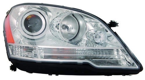 2008 - 2011 Mercedes-Benz ML320 Front Headlight Assembly Replacement Housing / Lens / Cover - Right (Passenger) Side - (Bluetec 4Matic 164.125 Body Code + CDI 164.122 Body Code)