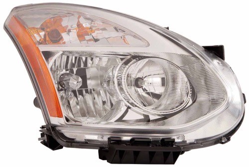 2009 - 2010 Nissan Rogue Front Headlight Assembly Replacement Housing / Lens / Cover - Right (Passenger) Side