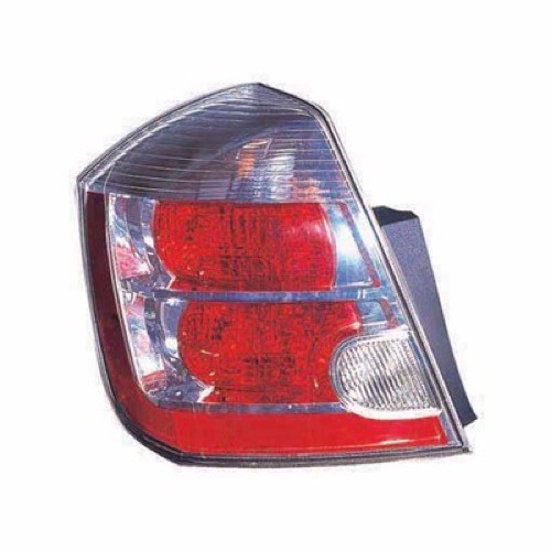 2007 - 2009 Nissan Sentra Rear Tail Light Assembly Replacement Housing / Lens / Cover - Left (Driver) Side - (2.0L L4)