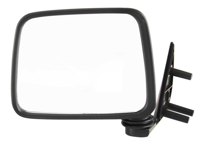 Manual Adjust Pedestal Mount Mirror for Nissan Pickup 1986-1997, Left (Driver), Manual Folding, Non-Heated, Paintable, Replacement