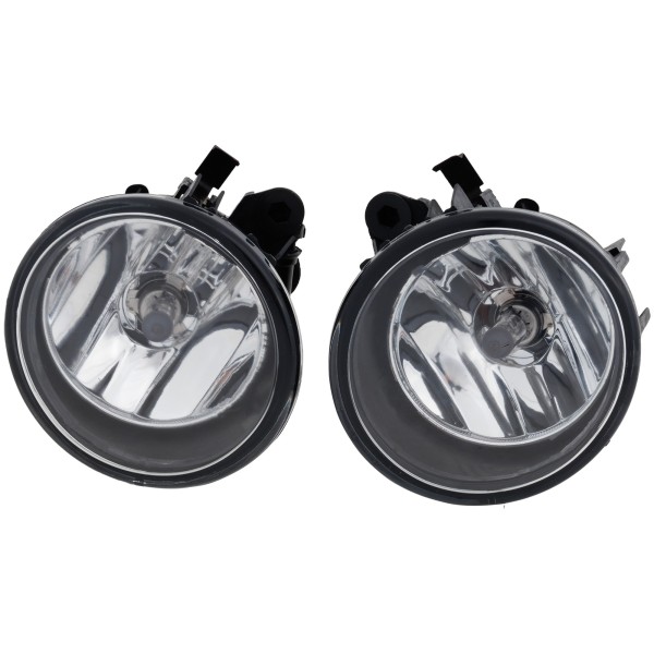 Fog Light Assembly for BMW X3 2011-2017/X4 2015-2018, Right (Passenger) and Left (Driver), Halogen, Clear Lens, w/o Adaptive Headlights, Replacement