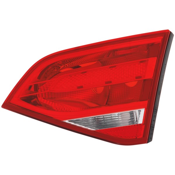 Tail Light Lens and Housing for Audi A4 2009-2012/S4 2010-2012, Left (Driver), Inner, Halogen/Bulb Type, Sedan, Replacement