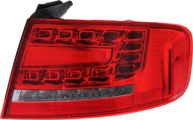 LED Tail Light Assembly for Audi A4 2009-2012/S4 2010-2012 Sedan, Outer Right (Passenger), Replacement