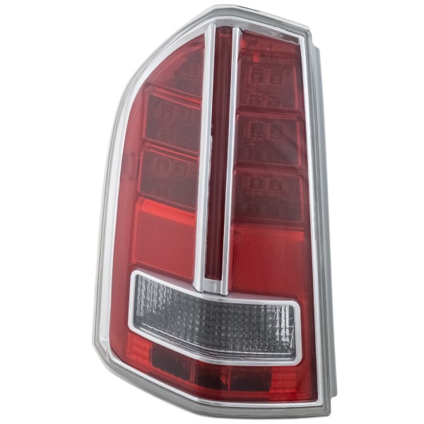 Tail Light Assembly for Chrysler 300, 2011-2012, Left (Driver), with Chrome Accent, Up To March 19, 2012, Replacement