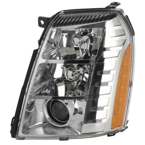 Headlight Assembly for Cadillac Escalade 2007-2014, Left (Driver), HID/Xenon, With HID Kit, Type 2, Replacement
