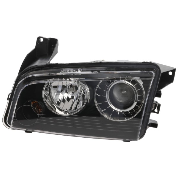 Headlight for Dodge Charger 2008-2010, Left (Driver) Side, Lens and Housing, Xenon Light Without HID Kit, Replacement