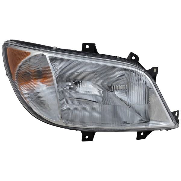 Headlight Assembly for 2003-2006 Dodge/Freightliner Sprinter Van, Right (Passenger), Halogen, Without Fog Lights, Replacement