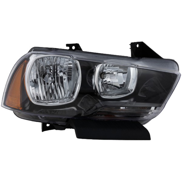 Headlight Assembly for Dodge Charger 2011-2014, Right (Passenger) Side, Halogen, Replacement
