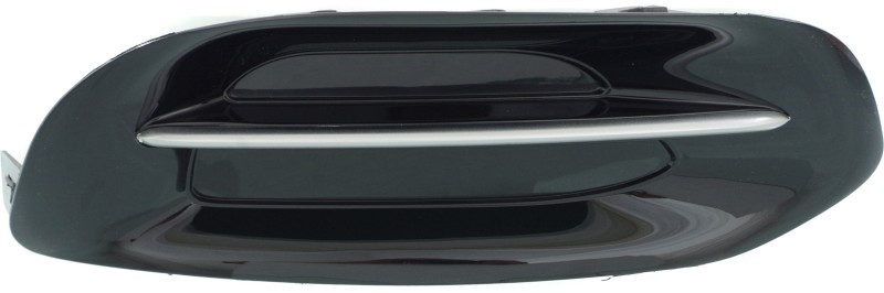 Fog Light Cover for Dodge Dart (2013-2014), Right (Passenger) Side, Black with Chrome Trim, Fog Light Opening, Replacement