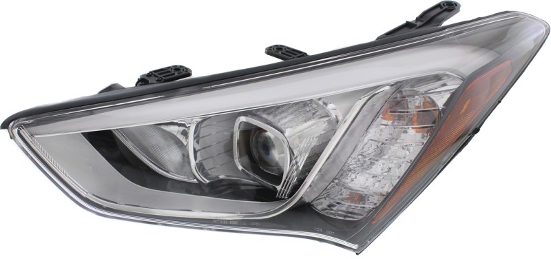 Headlight Assembly for 2013-2016 Hyundai Santa Fe Sport, Left (Driver), HID/Xenon with HID Kit, Replacement