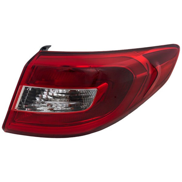Tail Light Assembly for Hyundai Sonata 2015-2017, Right (Passenger) Outer Halogen, Fits Base/Eco/Limited 2.0T/SE/Sport, Replacement