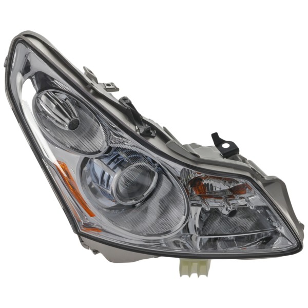 Headlight Assembly for Infiniti G35 2007-2008, Right (Passenger) Side, HID/Xenon, with HID Kit, without Technology Package, Sedan, Replacement