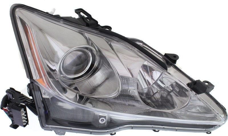 Headlight for Lexus IS250/IS350 2006-2008, Right (Passenger), Lens and Housing, Xenon, without High Intensity Discharge Kit, with Auto Leveling Lights, Replacement