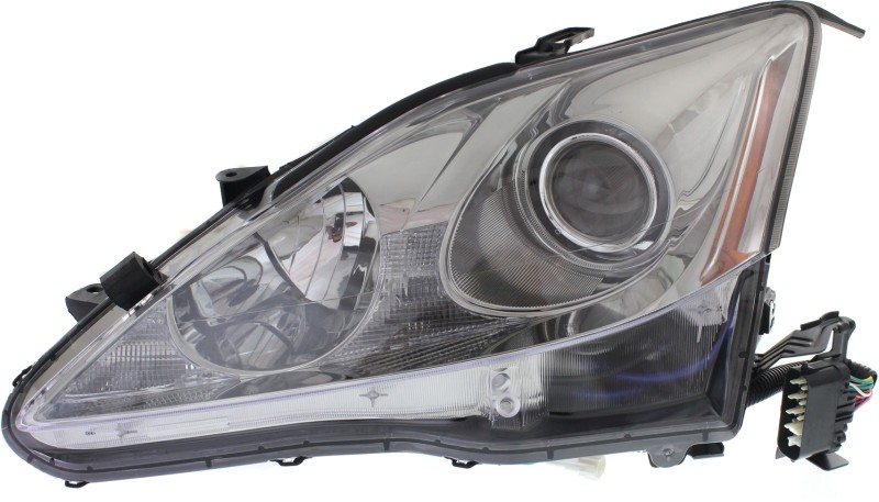 Headlight for Lexus IS250/IS350 2006-2008, Left (Driver) Side, Lens and Housing, Xenon, without HID Kit, with Auto Leveling Lights, Replacement