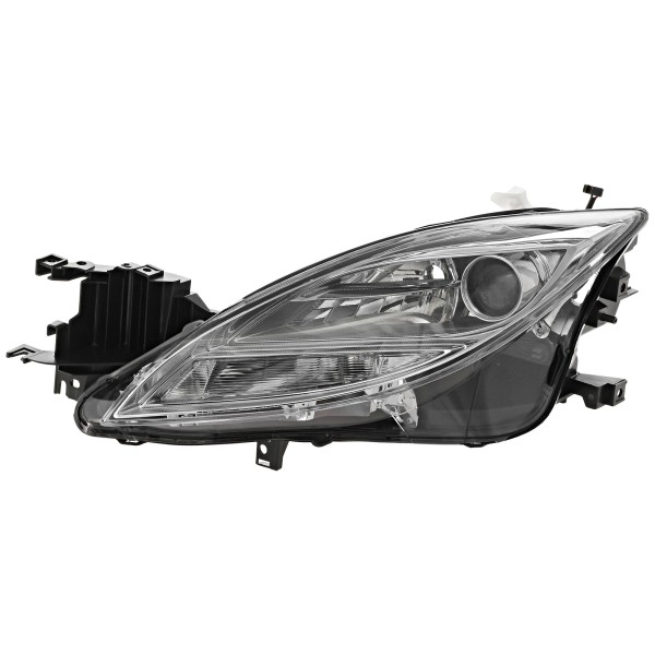 Headlight for Mazda 6 2009-2010, Left (Driver) Side, Lens and Housing, Halogen, Replacement