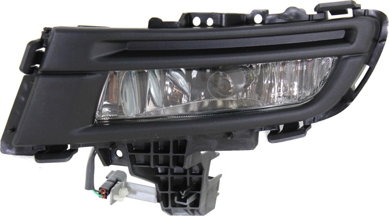 Front Fog Light Assembly for 2007-2009 Mazda 3, Left (Driver), Painted, Factory Installed, Sport Type, Sedan, Replacement