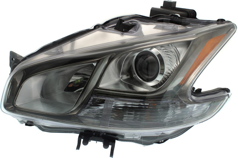 Headlight Assembly for Nissan Maxima 2011-2014, Left (Driver) Side, HID/Xenon with HID Kit – Smoked Lens, Replacement