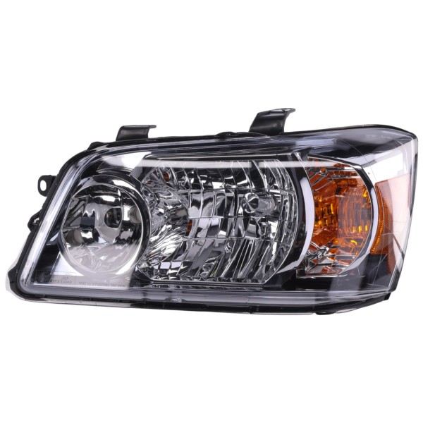 Headlight with Lens and Housing for 2004-2006 Toyota Highlander, Left (Driver) Side, Replacement