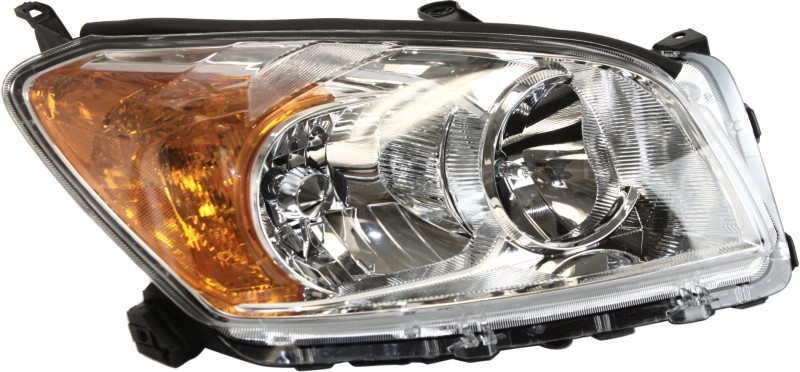 Headlight Assembly for Toyota RAV4 2009-2012, Right (Passenger), Halogen Type, Base/Limited Models, North America Built Vehicle, Replacement