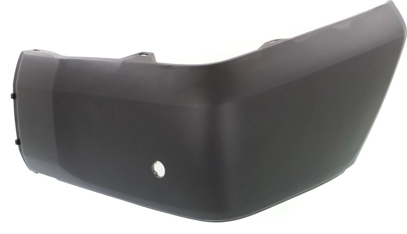 Rear Bumper End Cover Extension for Toyota Tundra 2014-2021, Left (Driver) Side, Textured, Plastic/Resin Type, with Park Assist Sensor Holes, Replacement (CAPA Certified)