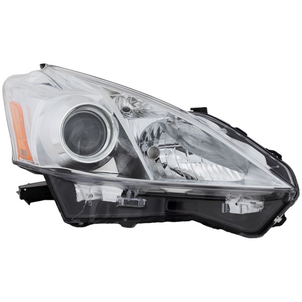Headlight for Toyota Prius V 2012-2014, Right (Passenger) Side, with Lens and Housing, Halogen, Replacement