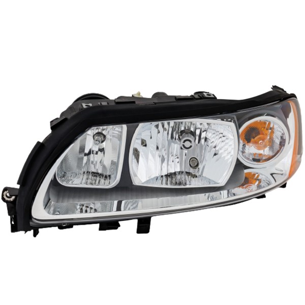 Headlight Assembly for Volvo V70 2005-2007, Left (Driver), Halogen, Replacement