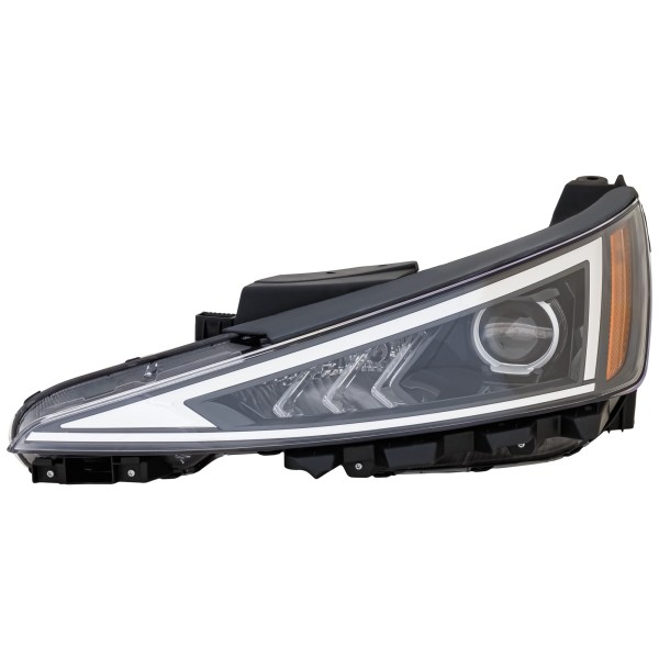 Headlight Assembly for 2019-2020 Hyundai Elantra, Left (Driver), Halogen, Without Daytime Running Light, for USA Built Vehicle, Replacement