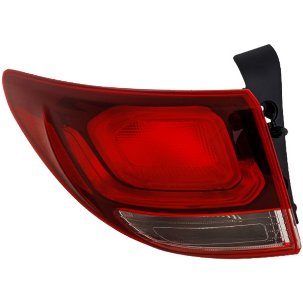 Tail Light Assembly for Hyundai Santa Fe/Santa Fe XL, Left (Driver), Outer, Halogen, 2017-2019, Replacement