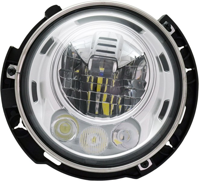 LED Headlight Assembly for 2017-2018 Jeep Wrangler (JK), Left (Driver) Side, From July 2017, Replacement (CAPA Certified)
