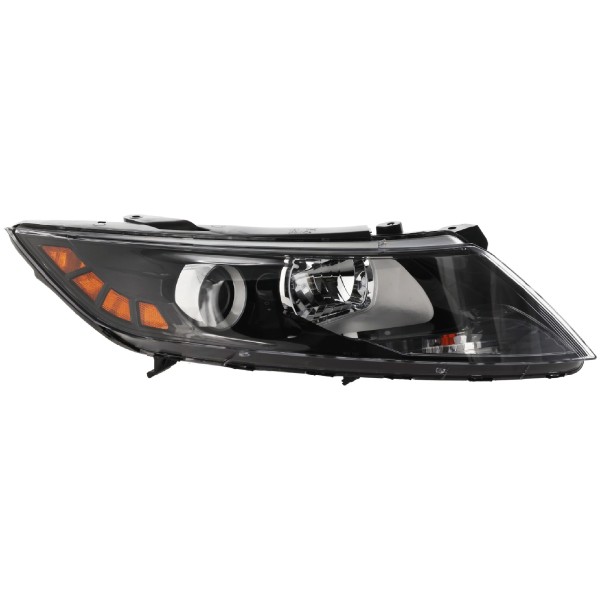 OPTIMA Right (Passenger) Headlight Assembly for 2011 Kia, Halogen, Korea Built to 12-6-2010, Excluding Hybrid Model, Replacement