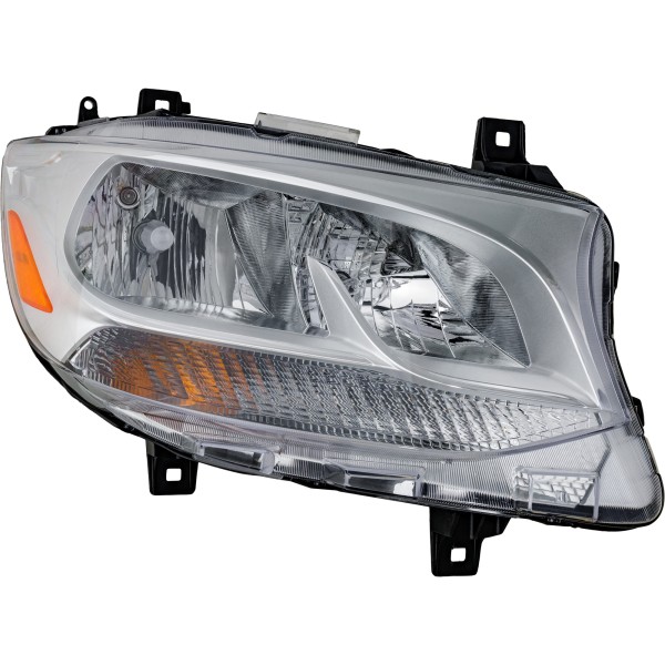 Headlight Assembly for Mercedes Sprinter Van, Right (Passenger) Side, Halogen, Compatible with 2019-2022 Models, Including 2021-2022 Cargo Van, Replacement