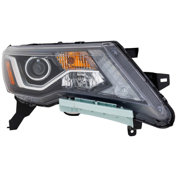 Headlight Assembly for Nissan Pathfinder 2017-2020, Right (Passenger), Halogen, Replacement