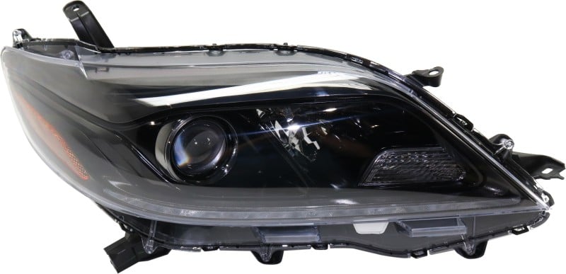 Headlight Assembly for Toyota Sienna SE Model, Right (Passenger), Halogen with LED Daytime Running Light, 2015-2019, Replacement
