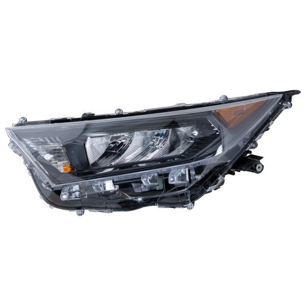 Headlight Assembly for Toyota RAV4 2019-2022, LED, Left (Driver), LE Model, Built for North America, Replacement (CAPA Certified)