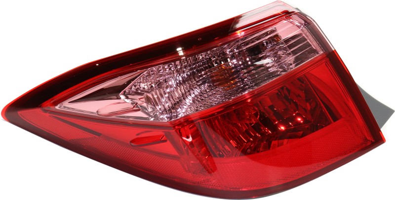 Tail Light Assembly for Toyota Corolla 2017-2019, Left (Driver), Outer, Halogen, fits CE/L/LE/LE Eco Models, Replacement