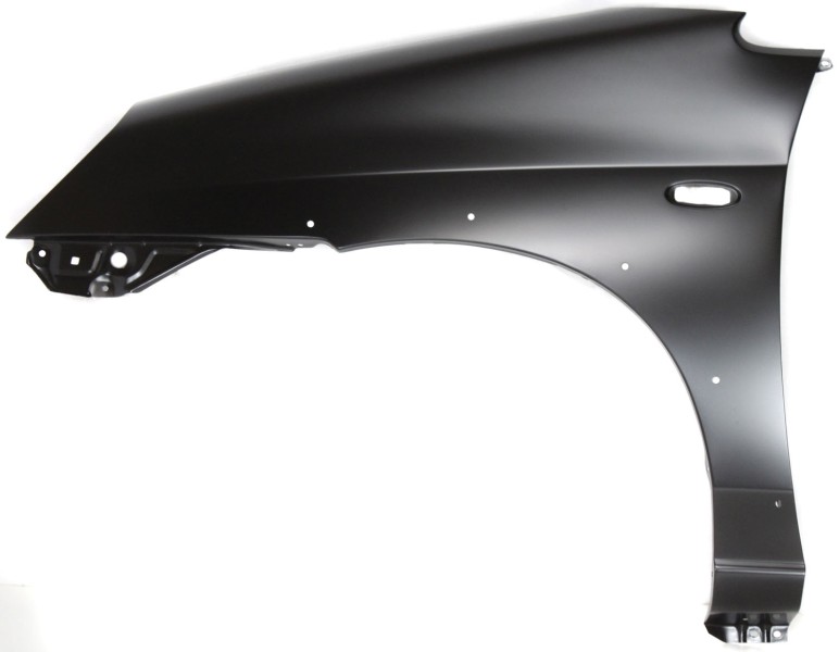 Front Fender for Suzuki Aerio 2002-2007, Left (Driver) Side, Primed (Ready to Paint), USA Built Vehicle, with Side Molding Holes, Replacement