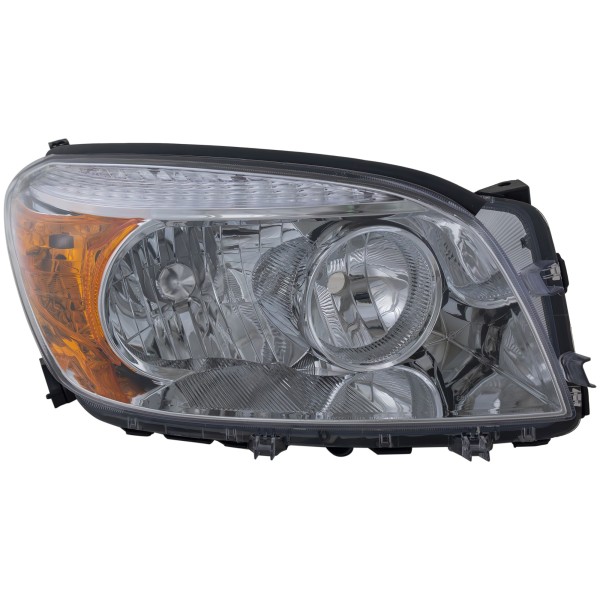 Headlight Lens and Housing for Toyota RAV4 2006-2008, Right (Passenger) Side, Excludes Sport Model, Replacement