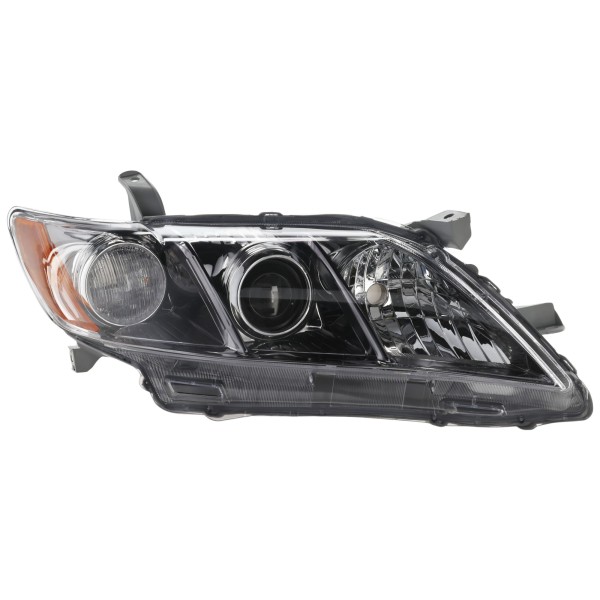 Headlight Lens and Housing for Toyota Camry SE Model, USA Built Vehicle, Right (Passenger) Side, Years 2007-2009, Replacement (CAPA Certified)