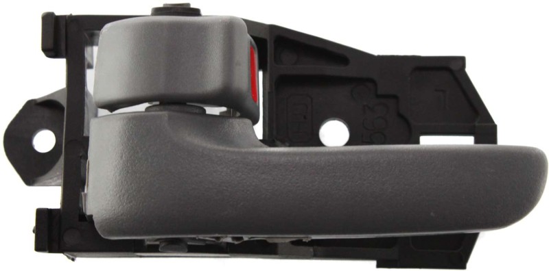 Front Interior Door Handle Left (Driver) for Toyota Camry 1997-2001, Sienna 1998-2003, Gray Lever, without Case, Japan/USA Built, Also Fits Rear, Replacement