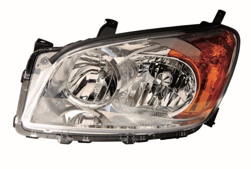 2009 - 2012 Toyota RAV4 Front Headlight Assembly Replacement Housing / Lens / Cover - Left (Driver) Side - (Base Model + Limited)