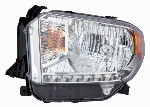 2014 - 2015 Toyota Tundra Front Headlight Assembly Replacement Housing / Lens / Cover - Left (Driver) Side - (Limited + SR + SR5)