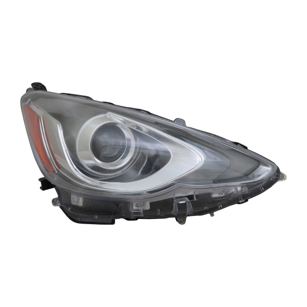 2015 - 2017 Toyota Prius C Headlight Assembly - Left (Driver)  (CAPA Certified)