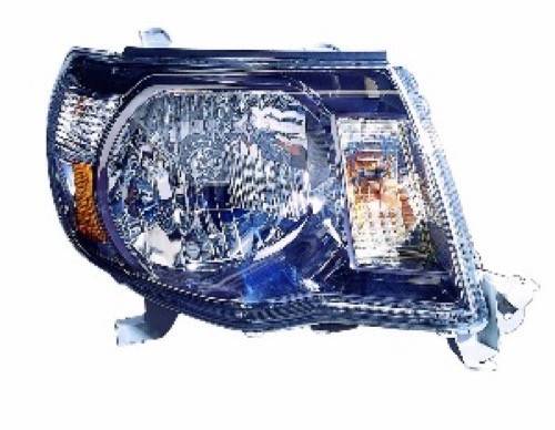 2005 - 2011 Toyota Tacoma Front Headlight Assembly Replacement Housing / Lens / Cover - Right (Passenger) Side - (Pre Runner + X-Runner)