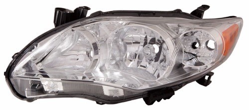 2011 - 2013 Toyota Corolla Front Headlight Assembly Replacement Housing / Lens / Cover - Left (Driver) Side
