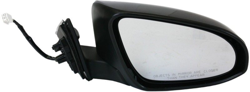 Power Mirror for Toyota Camry 2012-2014, Right (Passenger), Manual Folding, Heated, Paintable, without Auto Dimming, Blind Spot Detection, Memory, Signal Light, Replacement