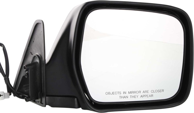 Power Mirror for Toyota Land Cruiser 1991-1997, Right (Passenger) Side, Manual Folding, Non-Heated, Paintable, Replacement