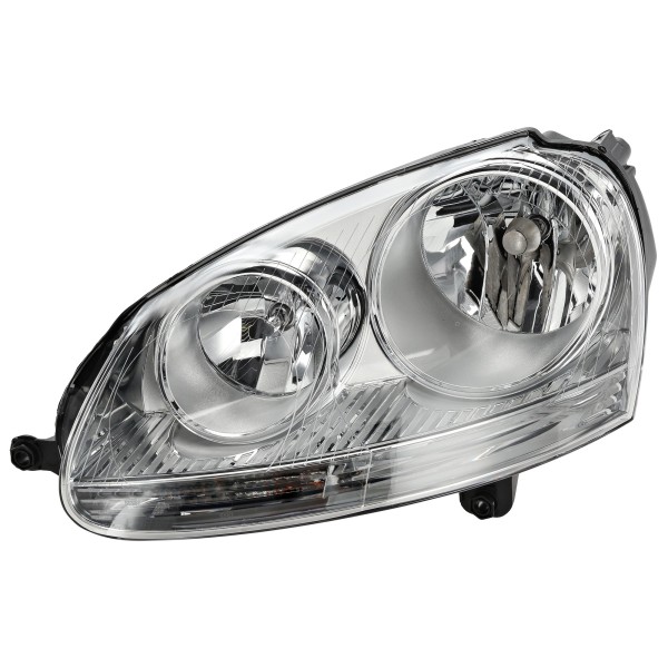 Headlight Assembly for Volkswagen Jetta 2005-2010, Left (Driver), Halogen, Compatible with 2005 2.5/ TDI Model, Replacement
