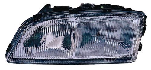 Driver Side Headlight Assembly for 1998 - 2002 Volvo V70, Front Replacement Housing/Lens/Cover with Leveling, Composite,  9483192, Replacement