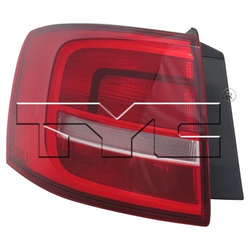 2015 - 2015 Volkswagen Jetta Rear Tail Light Assembly Replacement / Lens / Cover - Left (Driver) Side Outer - (Gas Hybrid)